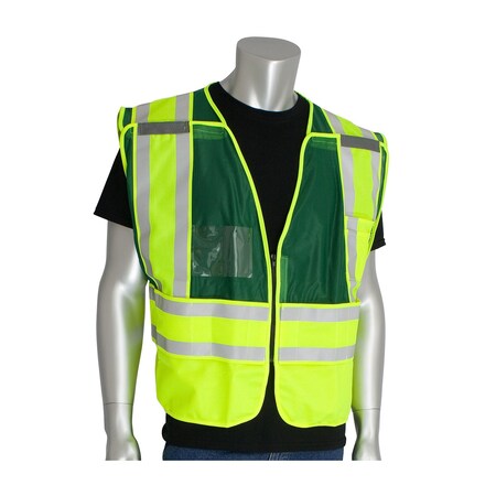 Pip ANSI Type P Class 2 Incident Command Safety Vest 302-PSV-GRN-M/XL